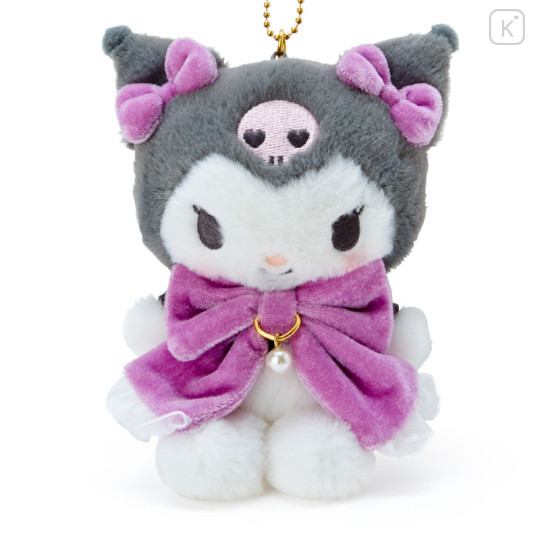 Japan Sanrio Keychain Plush - Kuromi : Ribbon - 2