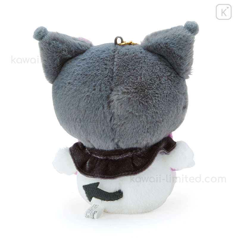 Japan Sanrio Keychain Plush - Kuromi / Ribbon