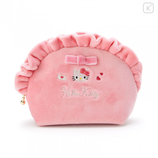 Japan Sanrio Pouch - Hello Kitty / Ribbon - 1