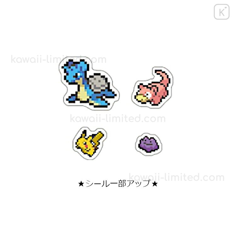 Stickers Set Pikachu 4 Sizes Pokémon Pixel Art - Meccha Japan