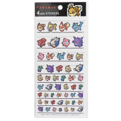 Japan Pokemon 4 Size Sticker - Eevee Pixel Art