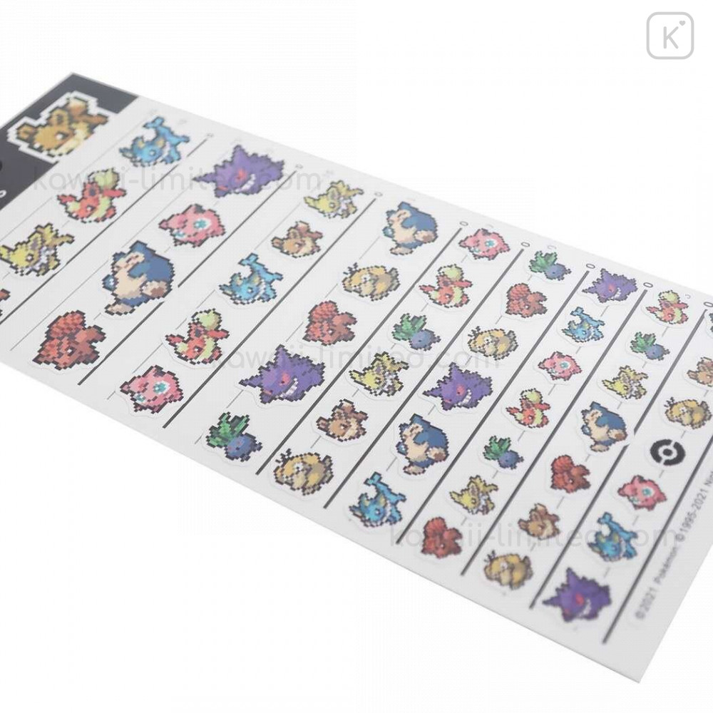 wimper Voorzien toilet Japan Pokemon 4 Size Sticker - Eevee Pixel Art | Kawaii Limited