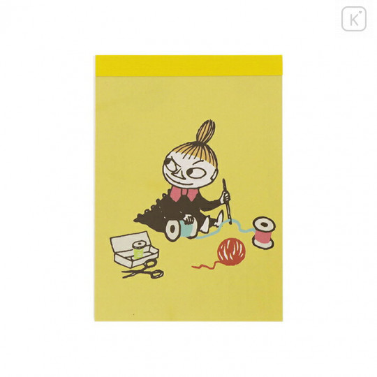 Japan Moomin Mini Notepad - Little My / Yellow - 1