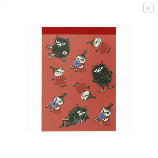Japan Moomin Mini Notepad - Little My / Red - 1