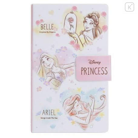 Japan Disney Smartphone Cover Memo Pad - Disney Princess - 1
