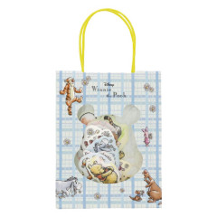 Japan Disney Stickers with Mini Paper Bag - Winnie The Pooh / Blue