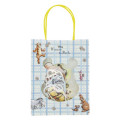 Japan Disney Stickers with Mini Paper Bag - Winnie The Pooh / Blue - 1