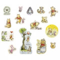 Japan Disney Stickers with Mini Paper Bag - Winnie The Pooh / Blue - 4
