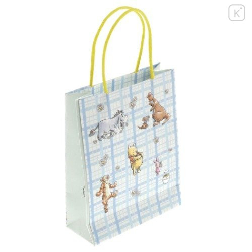 Japan Disney Stickers with Mini Paper Bag - Winnie The Pooh / Blue - 6
