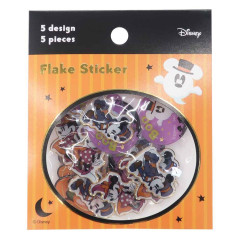 Japan Disney Flake Sticker Pack - Mickey & Minnie / Halloween Plump