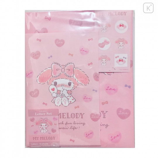 Japan Sanrio Stationery Letter Set - My Melody / Pink Love - 1