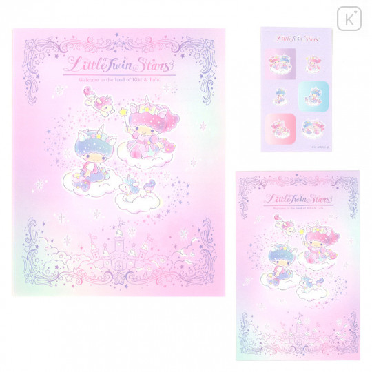 Japan Sanrio Stationery Letter Set - Little Twin Stars / Unicorn Kingdom - 1