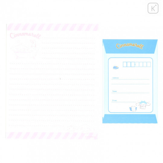 Japan Sanrio Stationery Letter Set - Cinnamoroll / Bath - 2