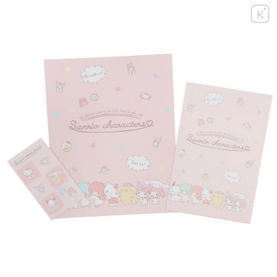 Japan Sanrio Stationery Letter Set - Sanrio Characters / Line up - 1