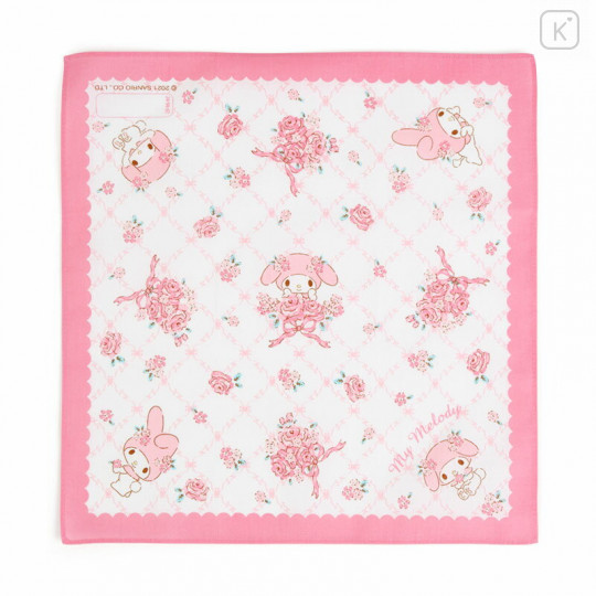 Japan Sanrio Handkerchief - My Melody / Flower - 1