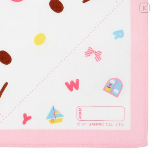 Japan Sanrio Origami Style Handkerchief - Hello Kitty - 5