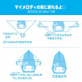 Japan Sanrio Origami Style Handkerchief - My Melody - 6