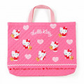 Japan Sanrio Quilting Handbag - Hello Kitty / Bear - 1