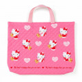 Japan Sanrio Quilting Handbag - Hello Kitty / Bear - 2