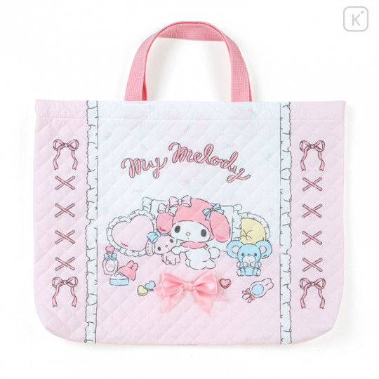 Japan Sanrio Quilting Handbag - My Melody / Frill - 1