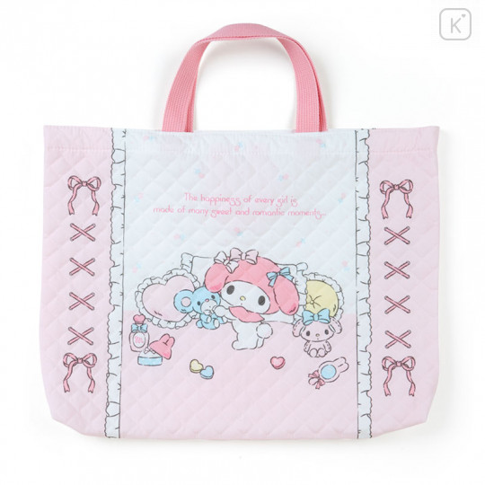 Japan Sanrio Quilting Handbag - My Melody / Frill - 2