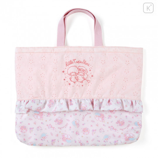 Japan Sanrio Handbag - Little Twin Stars / Flower Frills - 1