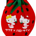 Japan Sanrio Strawberry Drawstring Bag - Hello Kitty / Sakuma - 3