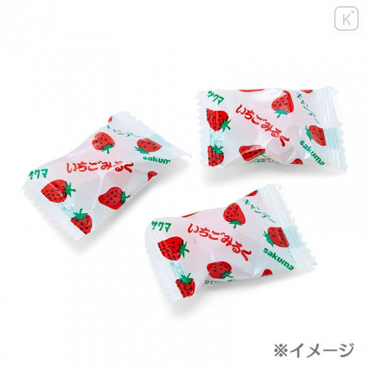 Japan Sanrio Strawberry Drawstring Bag - Hello Kitty / Sakuma - 5