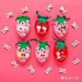 Japan Sanrio Strawberry Drawstring Bag - Hello Kitty / Sakuma - 6