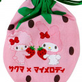 Japan Sanrio Strawberry Drawstring Bag - My Melody / Sakuma - 3