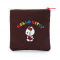 Japan Sanrio Square Pouch - Hello Kitty / Tirol Choco - 2