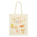 Japan Sanrio Cotton Tote Bag - Cafe Sanrio - 1