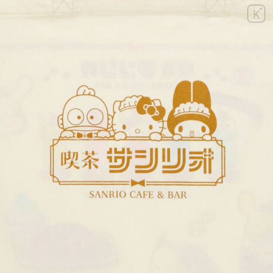 Japan Sanrio Cotton Tote Bag - Cafe Sanrio - 4