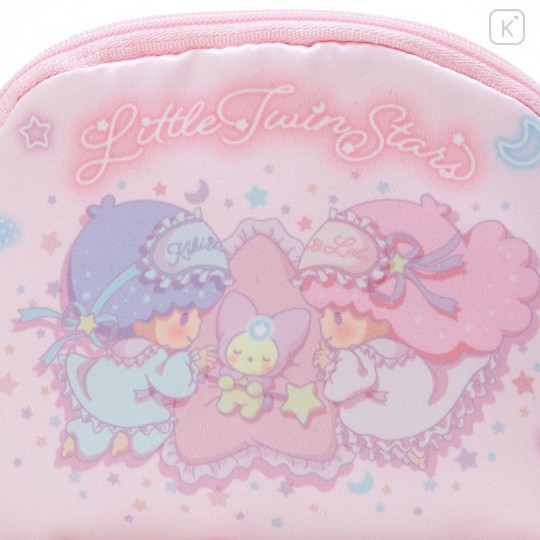 Japan Sanrio Round Pouch - Little Twin Stars / Party Dream - 4