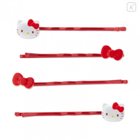 Japan Sanrio Hairpin Set with Mascot Case - Hello Kitty / Forever Sanrio - 3