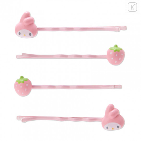 Japan Sanrio Hairpin Set with Mascot Case - My Melody / Forever Sanrio - 3