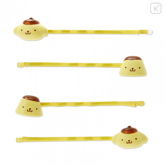 Japan Sanrio Hairpin Set with Mascot Case - Pompompurin / Forever Sanrio - 3