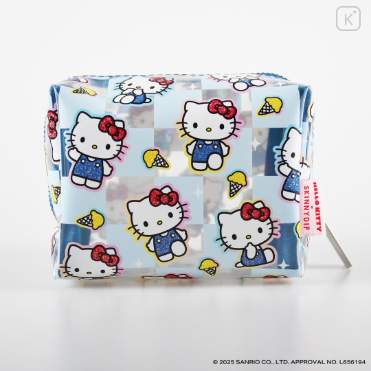 Japan Sanrio Skinnydip Makeup Pouch - Hello Kitty - 1