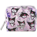 Japan Sanrio Skinnydip Makeup Pouch - Kuromi - 1