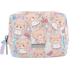 Japan Mikko Illustrations Skinnydip Makeup Pouch - Lil ala mode : Latte