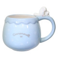 Japan Sanrio 3D Porcelain Mug with Nokkari Figure - Cinnamoroll : Light Blue - 1