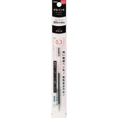 Japan Pentel XBGRN3 Ballpoint Pen Refill - 0.3mm Black