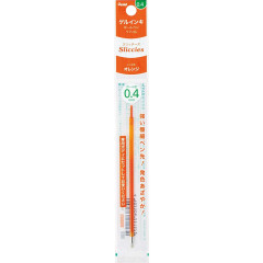Japan Pentel XBGRN4 Ballpoint Pen Refill - 0.4mm Orange