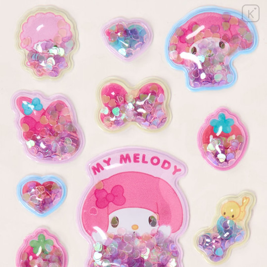 Japan Sanrio Shaker Stickers - My Melody - 3