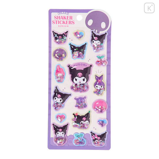 Japan Sanrio Shaker Stickers - Kuromi - 1