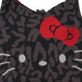 Japan Sanrio Rootote Deli V-Neck Tote Bag - Hello Kitty : Leo Black - 4