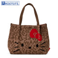 Japan Sanrio Rootote Deli Tote Bag - Hello Kitty : Leo Brown - 1