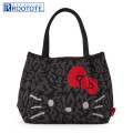 Japan Sanrio Rootote Deli Tote Bag - Hello Kitty : Leo Black - 1