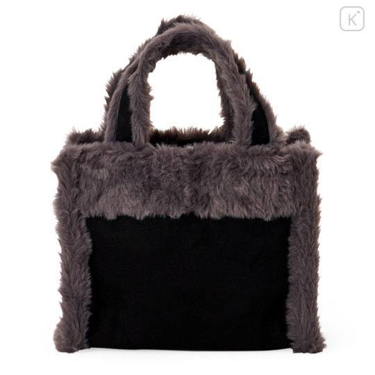 Japan Sanrio Original Square Boa 2-Way Bag - Kuromi - 3