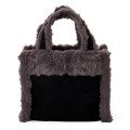 Japan Sanrio Original Square Boa 2-Way Bag - Kuromi - 3